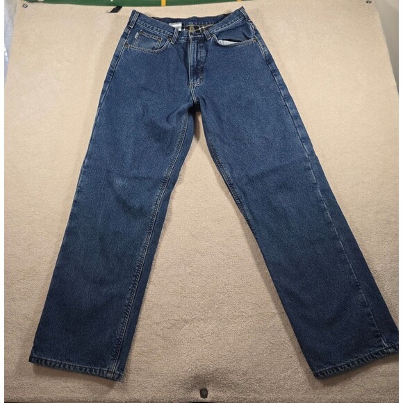 Carhartt B172 DST Flannel Lined Jeans Relaxed Fit 32X32 - Picture 1 of 5